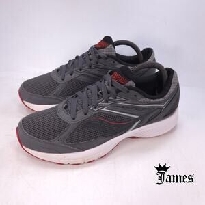 Saucony Cohesion 14 Trail Running Shoe Mens Size 8 S20628-2 Gray Red